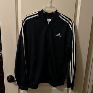 Adidas Navy Track Pants | Classic 3-Stripe | Size L NWT